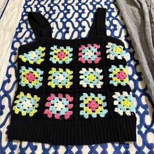 Design 365 Women’s Floral Crochet Top